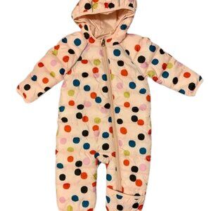 NEW Hanna Andersson Insulated Snowsuit Petal Pink Dots